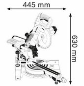 تصویر اره فارسی بر کشویی بوش مدل GCM800SJ سایز ۲۱۶ میلیمتر 