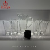 تصویر پارچ و لیوان بلند پاشاباغچه مدل P3 