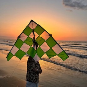 تصویر بادبادک مدل کایت حرفه ای پارچه شمعی 