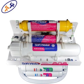 تصویر دستگاه تصفیه آب سافت واتر مدل RO-7 اینلاین ۷ مرحله 