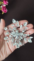 تصویر گل سر موی دخترانه با مارکیزهای شیشه ای Beautiful Golsser