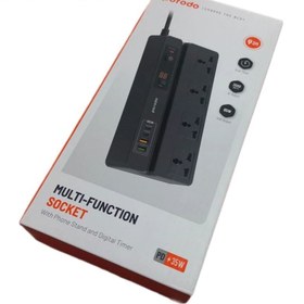 تصویر چند راهی برق Porodo مدل MULTI - FUNCTION SOCKET 