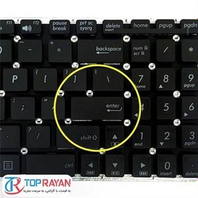 تصویر کیبورد لپ تاپ ایسوس Asus K56 / K56C بدون فریم مشکی ا Keyboard Laptop Asus K56 - K56C Keyboard Laptop Asus K56 - K56C