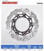 تصویر تجهیزات ترمز موتورسیکلت دیسک جلو موج دار یاماها YAMAHA YZF R7 700CC چپ 2022 2024 Braking 