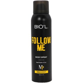 تصویر اسپری بدن آقایان Follow me حجم 150 میل بیول Biol Body Spray Follow me For Men 150 ml