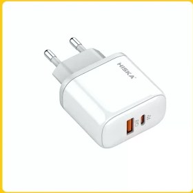 تصویر شارژر دیواری H-108 هیسکا WALL CHARGER DUAL H108