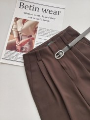 تصویر شلوار بگ ریما - قهوه ای / ۳۶ 
