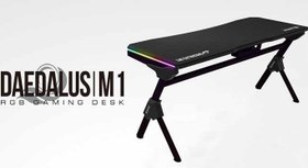 تصویر میز گیمینگ Gaming Desk DAEDALUS M1 RGB Black 