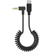 تصویر کابل AUX به تایپ سی کامیکا مدل CVM-D-UC طول 0.6 متر Comica CVM-D-UC AUX to USB-C Cable 0.6m