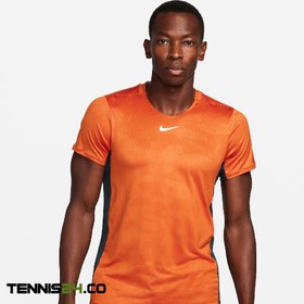 تصویر تی شرت تنیس مردانه نایک NikeCourt Dri-FIT Advantage- نارنجی 