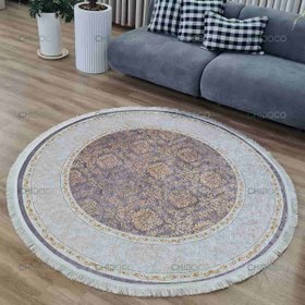 تصویر فرش گرد مدرن کد C03 