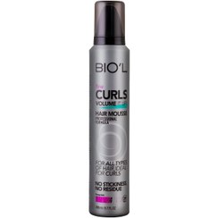 تصویر موس مو بیول مدل 4 FINE CURLS حجم 200 میلی لیتر Hair mousse