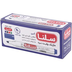 تصویر ماژیک وایت برد سلنا نوک تخت Selena SP124 بسته ۱۲ عددی ا SELENA SP124 WHITE BOARD MARKER PACK OF 12 SELENA SP124 WHITE BOARD MARKER PACK OF 12