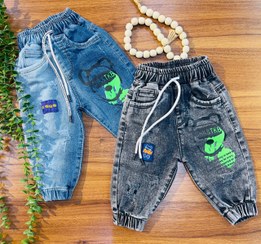 تصویر شلوار لی دمپا کش چک-1188 