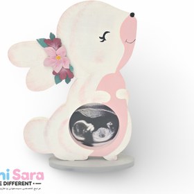 تصویر استند عکس سونوگرافی نوزاد طرح خرگوش 