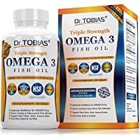 تصویر مکمل روغن ماهی امگا 3 Dr. Tobias حاوی 180 قرص Dr. Tobias Omega 3 Fish Oil Triple Strength, Burpless, Non-GMO, NSF-Certified, 180 Counts