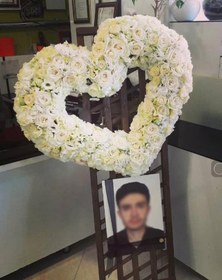 تصویر پایه گل لنگه دری قلب کد 568 