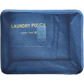 تصویر پک نظم دهنده چمدان برند LAUNDRY POUCH Travel اصلی مدل 6 عددی - مشکی Travel Organizer Luggage Compression Pouches, 6 Set Travel Storage Bags Travel Multi-functional Clothing Sorting Packages