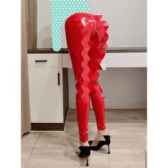 تصویر 022 شلوار لگ لاتکس ترک براق کمر گنی پشت زیپ دار قد ۹۲ در ۲ سایزبندی تن شیک 