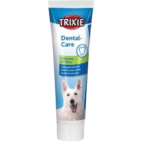 تصویر ست مسواک و خمیر دندان سگ تریکسی وزن ۱۰۰ گرم Trixie Dental Hygiene Set For Dogs 100g