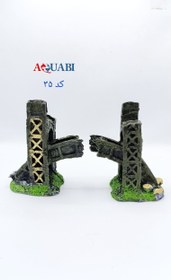 تصویر مجسمه آکواریوم پل 2 تکه A-35 