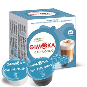 تصویر کپسول قهوه جیموکا کاپوچینو «دولچه گوستو» | Gimoka Cappuccino, Dolce Gusto 