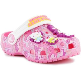 تصویر کراکس کلاسیک هلو کیتی بچه گانه - CROCS CLASSIC HELLO KITTY CLOG PINK 