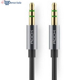 تصویر کابل انتقال صدا 3.5 میلیمتری راک مدل RAU0509 طول 1 متر Rock RAU0509 3.5mm AUX Audio Cable 1m