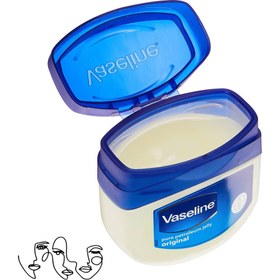 تصویر وازلین اصل انگلیس | بهترین نوع وازلین برای دست و صورت | حجم 50 میل vaseline pure petroleum jelly original 50ml