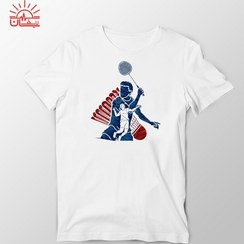 تصویر تیشرت اسپان سفید بدمینتون 