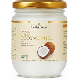 تصویر روغن نارگیل ارگانیک (earth finest) – 200 گرم 