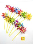 تصویر پک عمده اسباب بازی فرفره کاغذی ایرانی 60تایی 