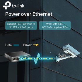 تصویر سوییچ 5 پورت تی پی لینک مدل TL-SF1005LP TP-LINK TL-SF1005LP 5-Port 10/100Mbps Desktop Switch