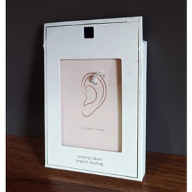 تصویر پیرسینگ ۵ نگین نقره عیار ۹۲۵ 