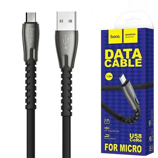 U58 خرید و قیمت کابل فست شارژر تایپ c هوکو hoco مدل U58 طول 1.2 متر | ترب