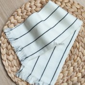 تصویر دستمال طرح ایکیا راه راه درشت 