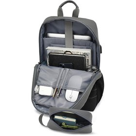 تصویر کوله پشتی لپ تاپ 15.6 اینچ ضد آب یو اس بی دار کول بل Cool Bell 15.6 inch waterproof laptop backpack CB-10009 