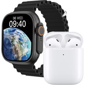 تصویر ساعت هوشمند ورنا مدل W49 Ultra به همراه هندزفری بلوتوثی مدل airpod Verna W49 Ultra Smartwatch with airpod