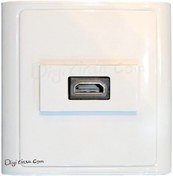 تصویر پریز دیواری HDMI | سوکت HDMI تو کار دیواری پریز HDMI تک پورت