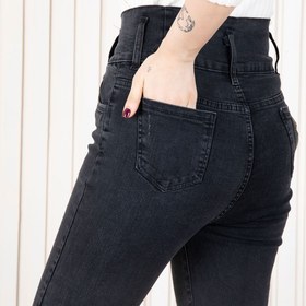 تصویر شلوارجین دخترونه کمر گنی 992 MOBAMO 