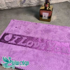 تصویر حوله دستی قلب Heart hand towel