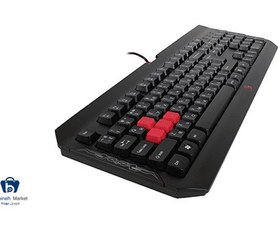 تصویر کیبورد و ماوس مخصوص بازی ای فورتک مدل Q-1100 ا A4tech Q-1100 Gaming Keyboard And Mouse A4tech Q-1100 Gaming Keyboard And Mouse