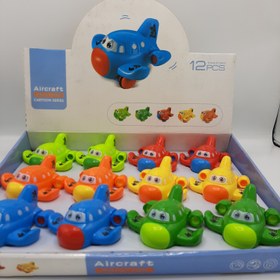 تصویر هواپیما قدرتی - نارنجی 