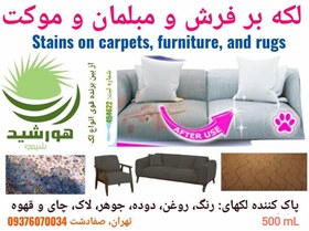 تصویر لکه بر فرش، مبلمان، موکت و البسه هورشیدشیمی 4 لیتر 