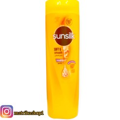 تصویر شامپو سانسیلک Sunsilk صاف کننده 400 میل پروتئین ابریشم اورجینال sunsilk