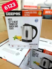 تصویر کتری برقی جیپاس مدل GK6123 geepas GK6123 electric kettle