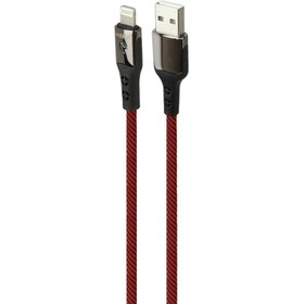 تصویر کابل آیفونی فست شارژ Hiska LX-303 4A 1m HISKA LX-303 2.4A 1M LIGHTNING CABLE