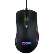 تصویر ماوس گیمینگ زویا مدل AT-962 | دابل‌کلیک و دقت ۷۲۰۰DPI با نورپردازی 