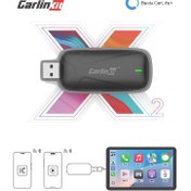 تصویر تبدیل کارلایف به کارپلی و اندروید اتو بی سیم X2CA 