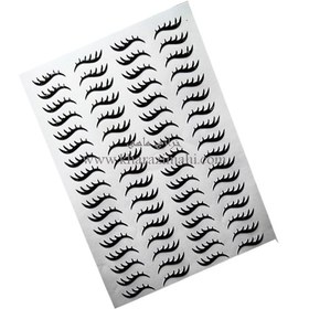 تصویر چشم رزینی تیلدا مژه پر حجم کد 9 